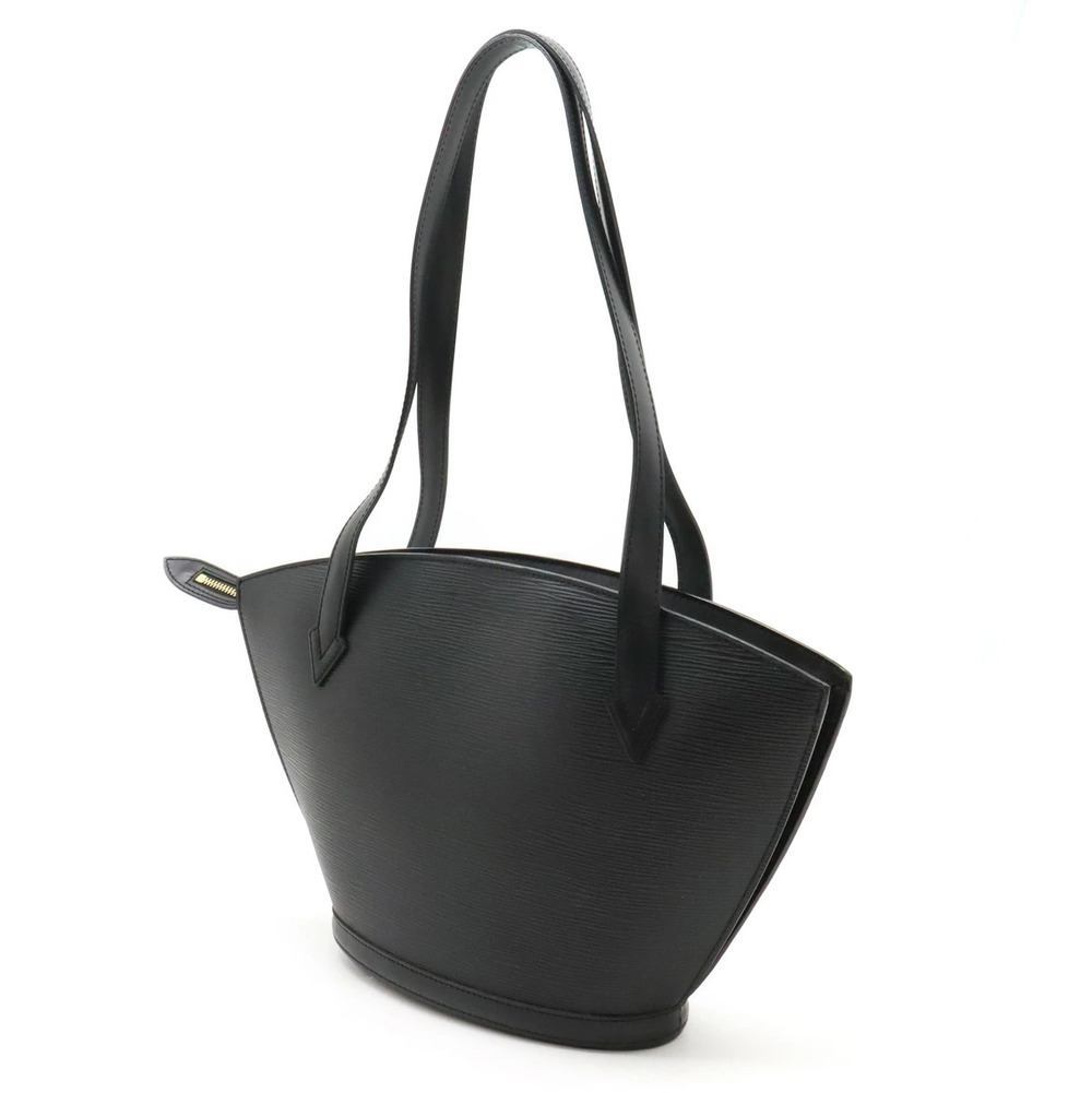 Louis Vuitton Poignee Saint Long Shoulder Leather Bag Jacques Noir Epi Tote